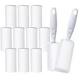 Oiamker Fusselrolle 12 Rollen mit 2 Abroller 2 Staubschutzhülle, Extra...