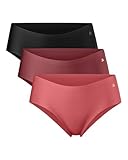 DANISH ENDURANCE No Show Hipster Panties für Damen, 3er Pack, Invisible...