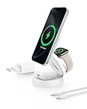 Belkin MagSafe Ladegerät, verstellbare kabellose 3-in-1 Ladestation,...