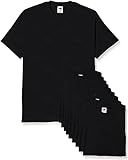 Fruit of the Loom Herren Original T T-Shirt, Schwarz, XL (10er Pack)