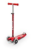 micro Maxi Deluxe LED Kickboard | Kickboard mit LED-Vorderrollen | Lenker...