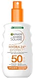 Garnier Ambre Solaire Hydra Protect+ 24h LSF 50 Sonnenschutz-Spray, Schutz...