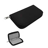 Schwarze Speicherkarten-Tragetasche, 11,5 x 6 cm, SD-Karten-Hülle, 22...