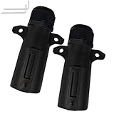 Eventerde Anhängeranschluss 7-polig | 7-Wege-Stecker, rund, abnehmbar,...