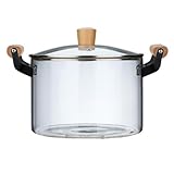 Kochtopf aus Borosilikatglas, 3,5 l, transparent, antihaftbeschichtet,...