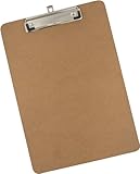 WEDO® Klemmbrett DIN A4 aus MDF Schreibbrett aus Holzfaser Clipboard,...