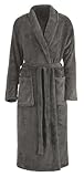 Brandsseller Unisex Bademantel Mikrofaser L/XL – Weicher Morgenmantel mit...