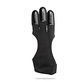 1 Stück Bogenschießen Fingerhandschuh, Atmungsaktiver...
