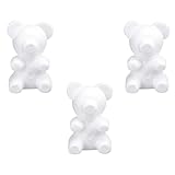 DECORNIJIA 3 Stück Bären Bastelset aus Styropor 20cm Selbstgemacht...