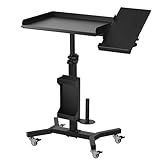 POARMEEY Tattoo Tray Cart on Wheels with Extension Drehbar Tattoo Table...