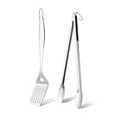 Grill Zubehör, Onader 2 Stück Edelstahl Grillbesteck Grillzubehör Set,...