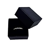 Generic Best Balmy Jewelry schwarze Ringgeschenkbox mit Schaumstoff- und...