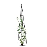 Gartenpflanzenstütze aus Metall, Pyramidenspalier für Kletterpflanzen, 90...