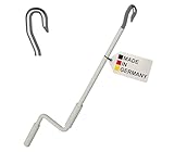 BAUHELD® Markisenkurbel mit Fleischer-Haken [Made in Germany] -...