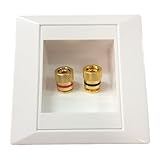 Lautsprecherkabel-Wandplatte – Audio-Stecker-Panel, Bananenstecker mit...