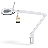 Lumeno LED Lupenleuchte 7215GR, Lupenleuchte mit 127 mm Glaslinse,...