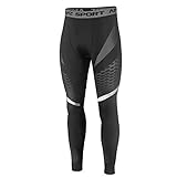 AMZSPORT Herren Kompressionshose Schnelltrocknende Laufhose Sporthose...