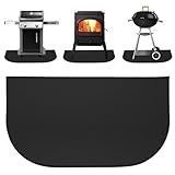 Feuerfeste Kaminmatte, 100x50cm Funkenschutzplatte für Kaminofen,...