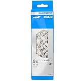 Shimano Unisex – Erwachsene Kette CN-HG71 6/7/8-fach, Silber, 116...