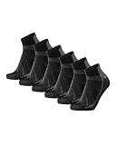 DANISH ENDURANCE 3 Paar Fahrradsocken Low-Cut (Schwarz, EU 43-47)