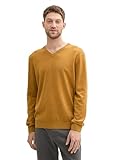 TOM TAILOR Herren Basic Pullover mit V-Ausschnitt aus Baumwolle, 36292 -...