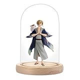 AKOLAFE Glasglocke mit Holzboden 16cm Hoch Glaskuppel Deko 10cm Durchmesser...