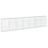 Gabione mit Deckel 700x50x150 cm aus rostfreiem Eisendraht - ideal für...