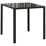 HOMCOM Esszimmertisch 75 x 75 cm, Quadratischer Küchentisch für 4...