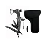 BROSELLER Multitool – kompakt – 16 Funktionen – inkl. Hammer & Axt...