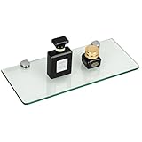 SAYAYO Glasregal Badezimmer, Badregal Duschablage Glasablage mit 6MM Dicke...