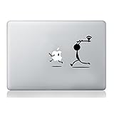 Mann mit Axt Apple Aufkleber Macbook Laptop Aufkleber Kunst Grafik Vinyl...