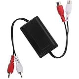 Ipetboom Masseschleifenisolator Auto Rauschfilter für Autoradio und...