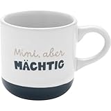 GRUSS & CO Espressotasse mit Gravur 'Mini, aber mächtig' | Tasse aus...