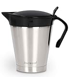 Rorence 950 ml Edelstahl Thermo Sauciere mit Klappdeckel, Doppelt Isoliert...