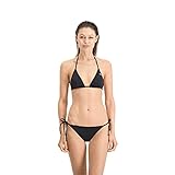 PUMA Damen Puma Triangle bikinitop voor dames Bikini Top, Schwarz, S EU