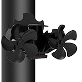 Magnetisch Ofenventilator Ohne Strom, Kaminventilator Groß Doppelt...