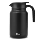 Tiken 1.5L Thermoskanne aus Doppelwandingem Edelstahl Isolierkanne...
