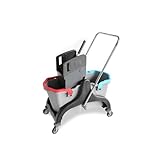 Hypafol Profi Putzwagen Reinigungswagen Gewerbe Black Edition | 2x25l...
