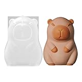Niedliche Silikonformen, 3D-Capybara-Design, wiederverwendbar,...