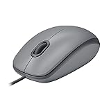 Logitech M110 Kabelgebundene USB-Maus, geräuschlose Tasten, komfortables...