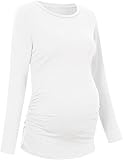 Saodimallsu Damen Umstandsshirt Langarm Stillshirt Umstandstop Rundhals...