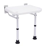 Duschklappsitz Wandmontage, Badestuhl Duschhocker Klappbarer Duschsitz für...