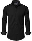 J.VER Hemd Herren Langarm Businesshemden Shirt Herren Freizeithemden...