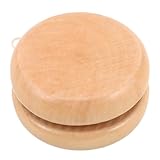 TOYANDONA Kleines Holz yoyo aus Naturholz Sicheres Motorikspielzeug für...