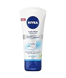 NIVEA 3in1 Care & Protect Hand Creme, für strapazierte Haut durch...