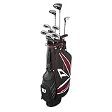 WILSON Deep Red Tour Komplettes Golf-Set für Herren, Rechtshänder,...