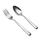 Personalisiertes Esslöffel und Gabel Set, EIUBUIE 2 Stück graviertes...