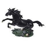 ZUNOXAZ Moderner Resin Pferdefigur Deko Skulptur Stehendes Pferd Ornament...