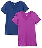 Amazon Essentials Damen Tech-Stretch-T-Shirt mit kurzen Ärmeln und...