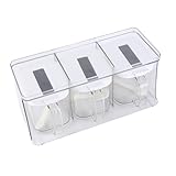 YIZISECCE für die Gewürze Organizer Box - Kunststoff, Wand - Hängen,...
